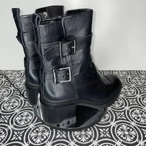 NATURALIZER Trina Mid Shaft Boots, black pebble, 7 - Picture 3 of 11